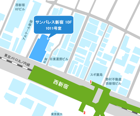 マンション任意売却コンサルオフィス地図